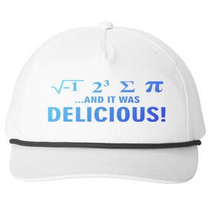 I Ate Some Pie And It Was Delicious Funny Sayings Meaningful Gift Snapback Five-Panel Rope Hat