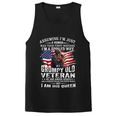 IM A Spoiled Wife Of A Grumpy Old Veteran Husband Wife PosiCharge Competitor Tank