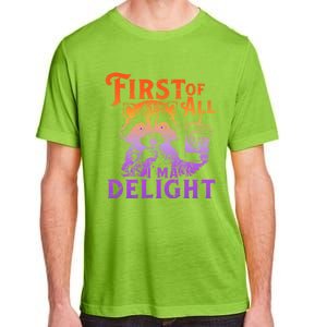 I Am So Feral First Of All I Am A Delight Halloween Racoon Adult ChromaSoft Performance T-Shirt