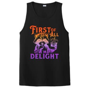 I Am So Feral First Of All I Am A Delight Halloween Racoon PosiCharge Competitor Tank