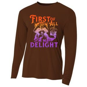 I Am So Feral First Of All I Am A Delight Halloween Racoon Cooling Performance Long Sleeve Crew