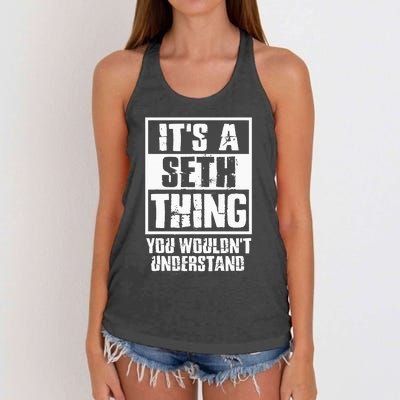 ItS A Seth Thing You WouldnT Understand Women's Knotted Racerback Tank