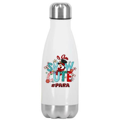 I Am Snow Cute Christmas Snow Funny Para Gift Stainless Steel Insulated Water Bottle