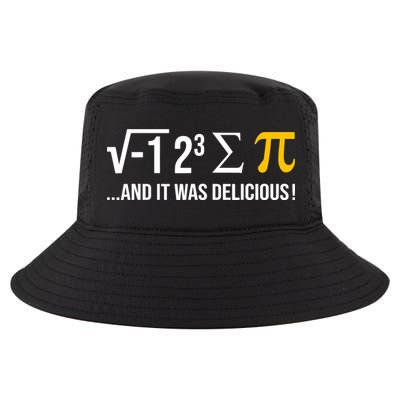 I Ate Some Pie And It Was Delicious Funny Pi Day Math Pun Cool Comfort Performance Bucket Hat