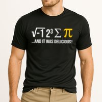 I Ate Some Pie And It Was Delicious Funny Pi Day Math Pun Performance Shirt