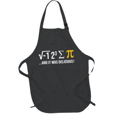 I Ate Some Pie And It Was Delicious Funny Pi Day Math Pun Apron