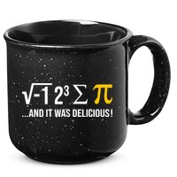 I Ate Some Pie And It Was Delicious Funny Pi Day Math Pun 15oz Campfire Ceramic Mug