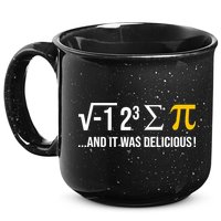 I Ate Some Pie And It Was Delicious Funny Pi Day Math Pun 15oz Campfire Ceramic Mug
