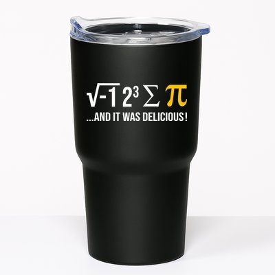 I Ate Some Pie And It Was Delicious Funny Pi Day Math Pun Tumbler