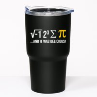 I Ate Some Pie And It Was Delicious Funny Pi Day Math Pun Tumbler