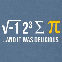 I Ate Some Pie And It Was Delicious Funny Pi Day Math Pun Garment-Dyed Sweatshirt