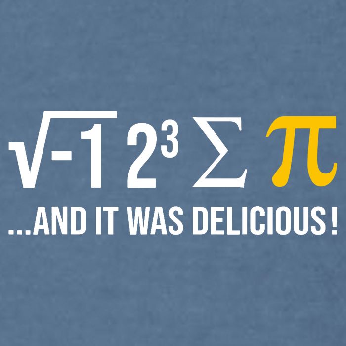 I Ate Some Pie And It Was Delicious Funny Pi Day Math Pun Garment-Dyed Sweatshirt