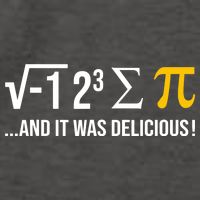 I Ate Some Pie And It Was Delicious Funny Pi Day Math Pun Vector Backpack