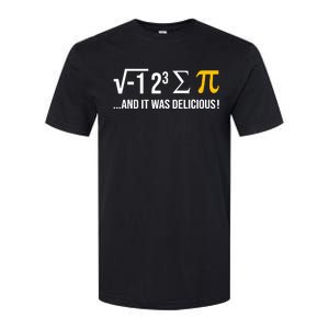 I Ate Some Pie And It Was Delicious Funny Pi Day Math Pun Softstyle CVC T-Shirt