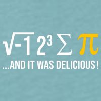 I Ate Some Pie And It Was Delicious Funny Pi Day Math Pun Sueded Cloud Jersey T-Shirt