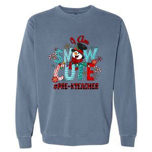 I Am Snow Cute Christmas Snow Funny PreK Teacher Funny Gift Garment-Dyed Sweatshirt