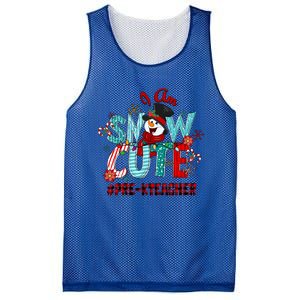 I Am Snow Cute Christmas Snow Funny PreK Teacher Funny Gift Mesh Reversible Basketball Jersey Tank