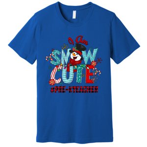 I Am Snow Cute Christmas Snow Funny PreK Teacher Funny Gift Premium T-Shirt