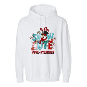 I Am Snow Cute Christmas Snow Funny PreK Teacher Funny Gift Garment-Dyed Fleece Hoodie