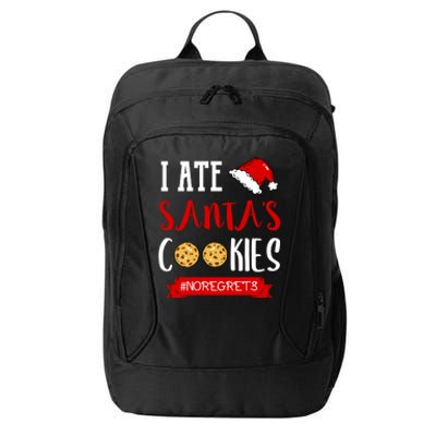 I Ate Santa's Cookies Funny Christmas Outfits Cute Gift City Backpack