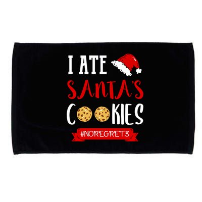 I Ate Santa's Cookies Funny Christmas Outfits Cute Gift Microfiber Hand Towel