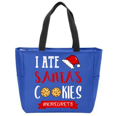 I Ate Santa's Cookies Funny Christmas Outfits Cute Gift Zip Tote Bag