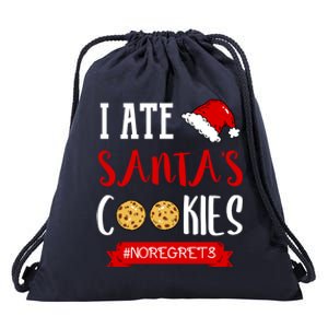 I Ate Santa's Cookies Funny Christmas Outfits Cute Gift Drawstring Bag