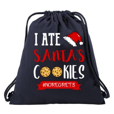 I Ate Santa's Cookies Funny Christmas Outfits Cute Gift Drawstring Bag