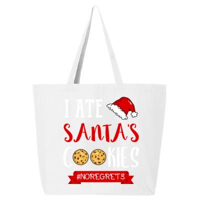 I Ate Santa's Cookies Funny Christmas Outfits Cute Gift 25L Jumbo Tote