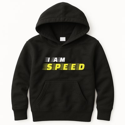I Am Speed Car Racing Fast Person Movie Quote Race Kids Hoodie