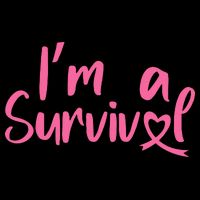 I'm A Survivor Cancer, Pink Ribbon, Breast Cancer 16 in Basic Backpack