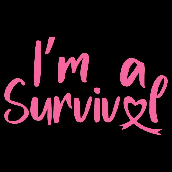 I'm A Survivor Cancer, Pink Ribbon, Breast Cancer 16 in Basic Backpack