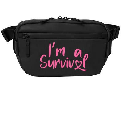 I'm A Survivor Cancer, Pink Ribbon, Breast Cancer Crossbody Pack