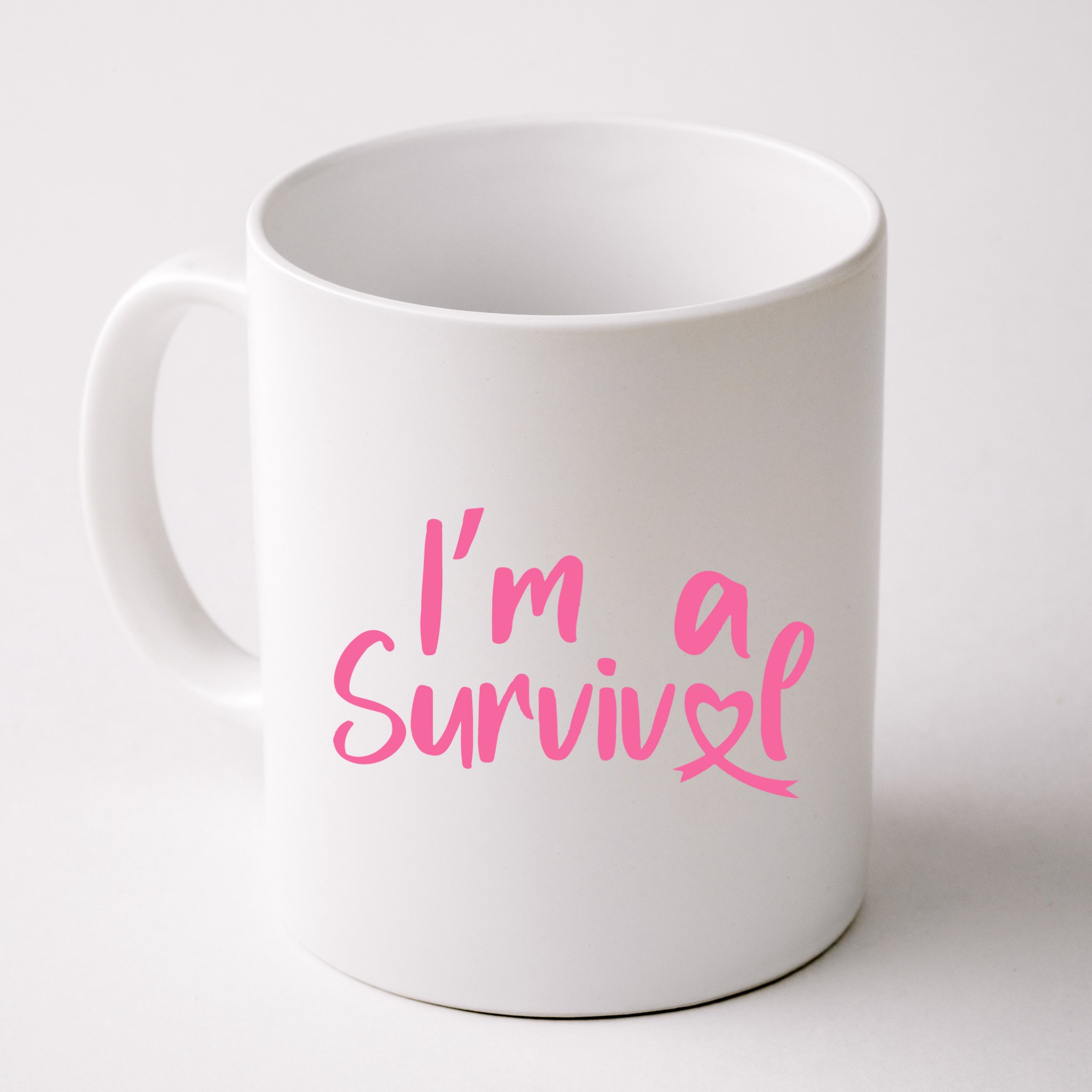I'm A Survivor Cancer, Pink Ribbon, Breast Cancer Mug