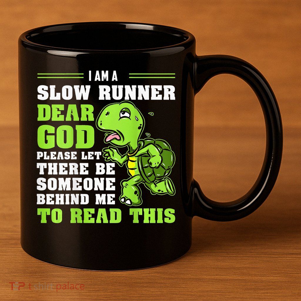 I'm A Slow Runner Turtle Funny Marathon Running Run Gift 11oz C Handle Ceramic Mug