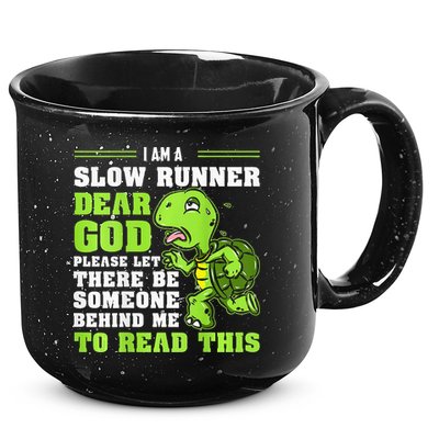 I'm A Slow Runner Turtle Funny Marathon Running Run Gift 15oz Campfire Ceramic Mug