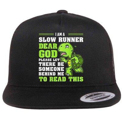 I'm A Slow Runner Turtle Funny Marathon Running Run Gift Flatbill Hat