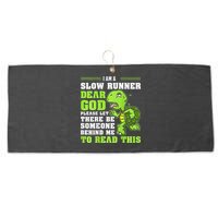 I'm A Slow Runner Turtle Funny Marathon Running Run Gift Large Microfiber Waffle Golf Towel