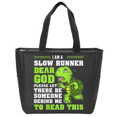 I'm A Slow Runner Turtle Funny Marathon Running Run Gift Zip Tote Bag