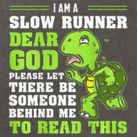 I'm A Slow Runner Turtle Funny Marathon Running Run Gift Cotton Canvas Backpack