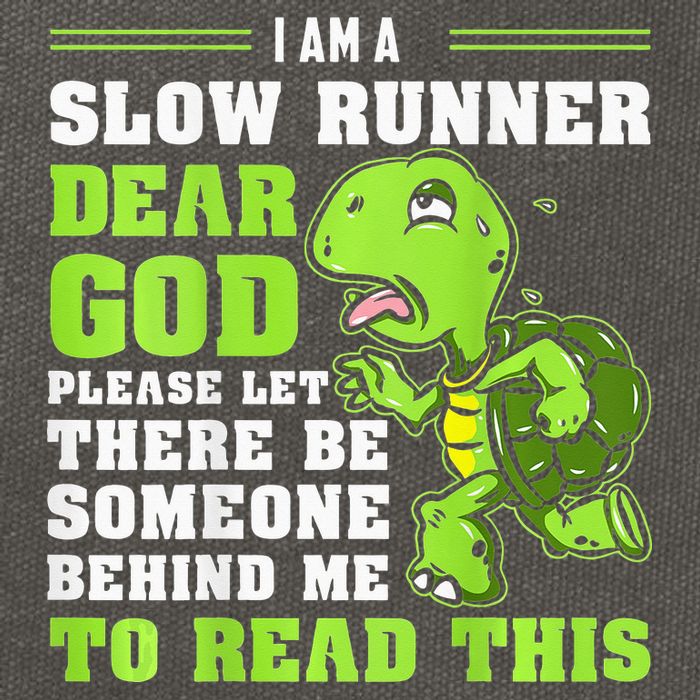 I'm A Slow Runner Turtle Funny Marathon Running Run Gift Cotton Canvas Backpack