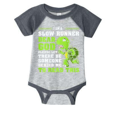 I'm A Slow Runner Turtle Funny Marathon Running Run Gift Infant Baby Jersey Bodysuit