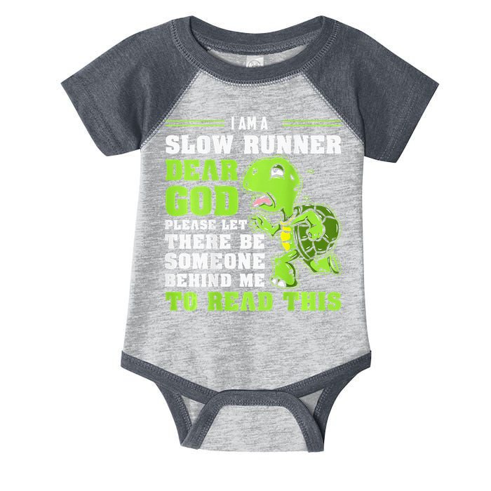 I'm A Slow Runner Turtle Funny Marathon Running Run Gift Infant Baby Jersey Bodysuit