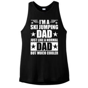 I'm A Ski Jumping Dad Just Like A Normal Dad But Much Cooler Cute Gift Ladies PosiCharge Tri-Blend Wicking Tank