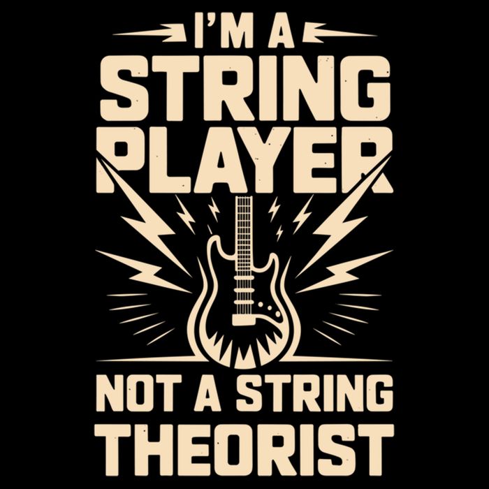 I'm A String Player Not A String Theorist Electric Guitars Gift Mousepad