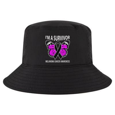 Im A Survivor Melanoma Skin Cancer Awareness Cool Comfort Performance Bucket Hat