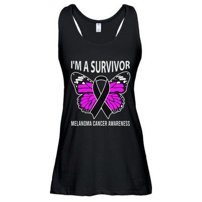Im A Survivor Melanoma Skin Cancer Awareness Ladies Essential Flowy Tank