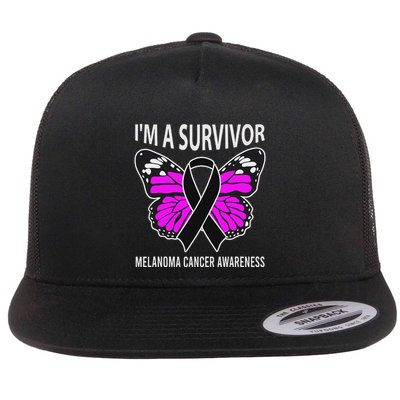 Im A Survivor Melanoma Skin Cancer Awareness Flatbill Hat