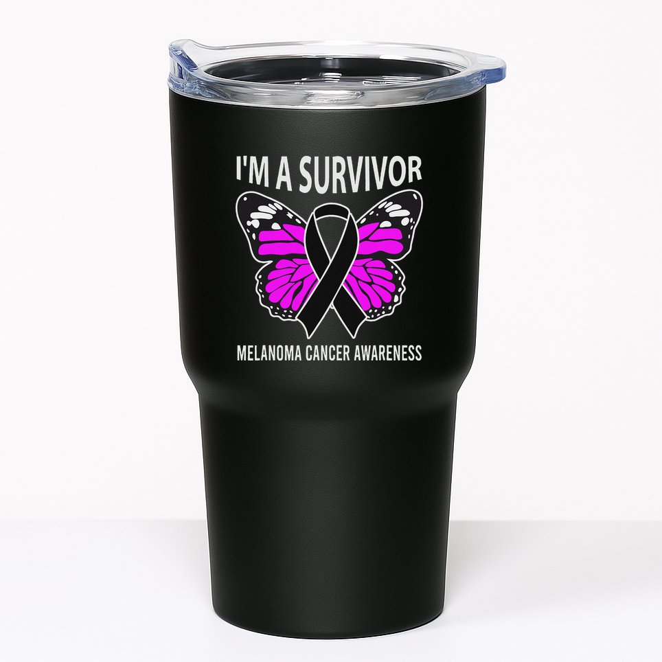 Im A Survivor Melanoma Skin Cancer Awareness Tumbler