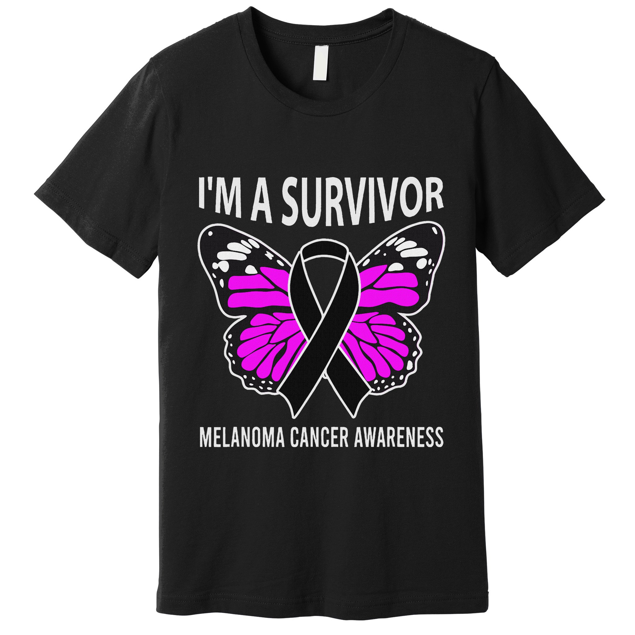 Im A Survivor Melanoma Skin Cancer Awareness Premium T-Shirt